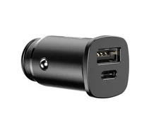 Baseus Square automobilinis įkroviklis PPS QC4.0 / PD3.0 5A 30W - Juodas