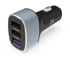 Automobilinis įkroviklis KRUX 3x USB QC 3.0