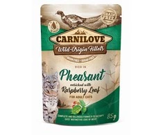 Carni Love Carnilove konservai katėms maiš. fazanas Raspberry Leaves 85g