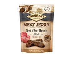 Carni Love CARNILOVE šunų skanėstas Jerky jautiena su jautienos raumenų filė 100 g