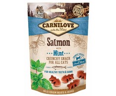 Carni Love Carnilove Crunchy Fresh Snack lašišos ir mėtų skonio traškučiai 50 g