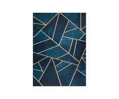Dywany Uszczow Dywan ARLEN MOSAIC spalva tamsiai mėlyna geometryczny styl glamour 120x170 Hakano