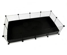 C&amp;C Modular cage 4x2 145 x 75 cm juodas