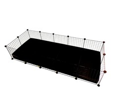 Narvas - C&amp;C Modulinis 5x2 Jūrų Kiaulytėms Juodas 180x75x37 cm