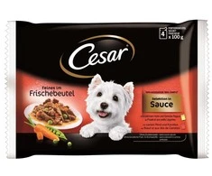 CESAR skonių rinkinys padaže 4x100g [304911]