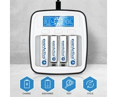 everActive profesionalus AA/AAA elementų įkroviklis NC-1000M