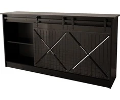 Cama Meble Komoda - Granero 160x80x35 Juodas Blizgesys