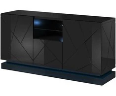 Cama Meble Komoda - QIU 2D1K 150x41,5x75 Juoda
