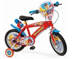 Children's Bike 14" Paw Patrol Raudona 1478 Boy NEW TOIMSA