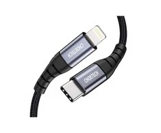 Choetech IP0039 USB-C / Lightning MFi kabelis, 1.2m long – juodos spalvos