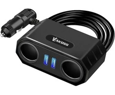 Vakoss TP-3264K adapteris 2x USB-A 2.1 A (TP-3264K)
