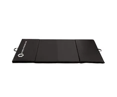 Sulankstomas gimnastikos kilimėlis HMS Premium MGS01 2400x1200mm, juodas