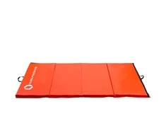 Sulankstomas gimnastikos kilimėlis HMS Premium MGS01 2400x1200mm, raudonas