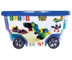 Clics toys Konstruktorius - CLICS CB411 Rollerbox 15in1 377 Multicolour dalių