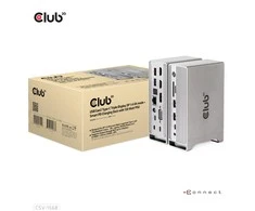 Club 3D USB Gen2 Typ-C Triple Ekranas DP 1.4 Alt Mode Smart PD Įkrovimo stotelė 120W