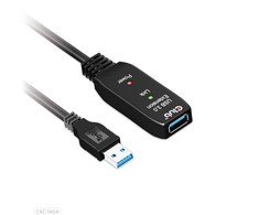 USB kabelis Club 3D USB-A - USB-A 5 m juoda (CAC- 1404)