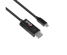 USB kabelis Club 3D USB-C - DisplayPort 1,8 m juodasis (CAC- 1557)