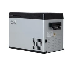 Adler | Portable šaldytuvas with compressor | AD 8081 | Free standing | Chest | Height 44.5 cm | Ekranas | Pilkas