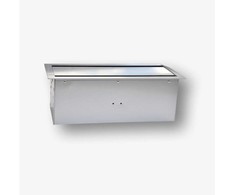 Bachmann BAC 8M stalviršio dėžutė – stalviršio dėžutė standartiniams 22,5×45 mm (45×45 mm) lizdams montuoti, su vyriais iš abiejų pusių, sidabro metalo spalvos