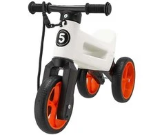 FUNNY WHEELS Rider Super Sportinis dviratis, balta/oranžinė