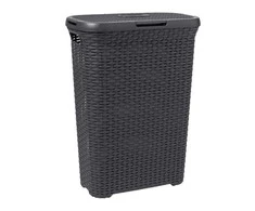 Curver skalbinių dėžė Style, 60 l, tamsiai pilka