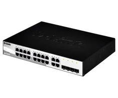Šakotuvas D-LINK DGS-1210-20, Gigabit Smart Switch su 16 10/100/1000Base-T jungtys ir 4 Gigabit MiniGBIC (SFP) jungtys, 802.3x srauto valdymas, 802.3ad Link Aggregation, 802.1Q Quees.1p, 80 Prievado atspindėjimas,, Jumbo Frame palaikymas, 802.1D STP, ACL, LLDP, kabelių diagnostika, automatinio stebėjimo VLAN, automatinio balso VLAN, | D-Link | Tvarkoma L2 | Darbalaukis | 24 mėn.