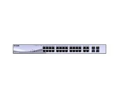 Šakotuvas D-LINK 24-Port Layer2 PoE Gigabit Smart Managed Switch dlink žalias 3.0 24x 10/100/1000Mbit/s TP PoE prievadas su 802.3 iki 30 vatų