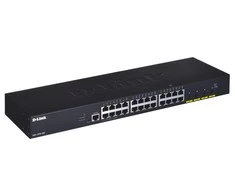 Šakotuvas D-Link | Sukraunamas išmanusis valdomas jungiklis su 10G įkėlimo nuorodomis | DGS-1250-28X/E | Tvarkomas žiniatinklis | Montuojamas ant stovo | Gigabit Ethernet (vario) jungtys kiekis 24