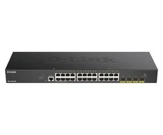 Šakotuvas D-LINK 28 prievadų Smart Managed Gigabit Switch 4x 10G