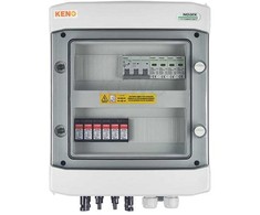 Keno Rozdzielnica przyłączeniowa DC+AC KENO su ogranicznikiem przepięć 1000V typu 2, 2x łańcuch PV, 2x MPPT // ogr. AC typ 2, 25A 3-F