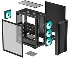 Deepcool | Korpusas | CC560 V2 | Juodas | Vidutinio dydžio bokštas | ATX PS2