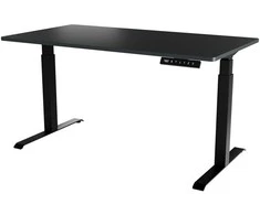 Cama Meble Reguliuojamo Aukščio Stalas - MOON LONG 150x80 Juodas/Antracitas