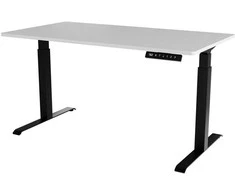 Cama Meble Elektrinis Rašomasis Stalas - Moon Long 150x80x72-120 Juodas/Baltas