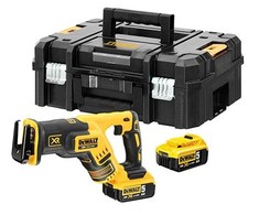 Akumuliatorinis tiesinis pjūklas DeWalt DCS367P2-QW; 18 V; 2x5,0 Ah akum.