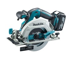 Makita DHS680RTJ Akumuliatorinis diskinis pjūklas, 18 V, 2x 5,0 Ah Li-ion, 57 mm, ø165x20mm 24T, 3,3kg, MAKPACK