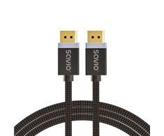 DisplayPort Kabelis - Savio CL-166 2 m Juodas