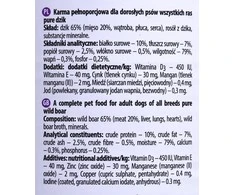 Drėgnas Šunų Maistas - DOLINA NOTECI Premium Pure Elniena Ir Šerniena 800g