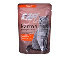 Kačių Maistas - Dolina Noteci Rafi Cat Adult Anties Skonio Be Grūdų 100g