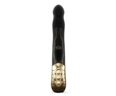 Marc Dorcel MARC DUCEL _ Baby Rabbit Juodas &amp; amp; Gold 2.0 Triukšmo vibratorius su dviguba stimuliacija