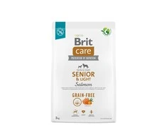 BRIT CARE GF Senior&amp;Light Salmons.m. šunims 3kg