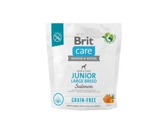 Sausas maistas jaunam šuniui (3 mėn - 2 metai), didelių veislių virš 25 kg - Brit Care Dog Grain-Free Junior Large lašiša 1kg