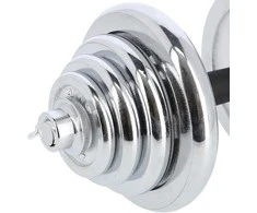 Chromuotų hantelių rinkinys su lagaminu HMS STC50 2x25kg