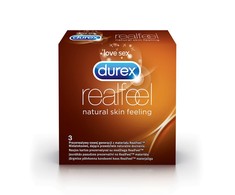 Durex Real Feel prezervatyvai be latekso 3 vnt.Be latekso