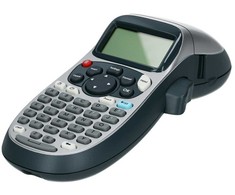 Etikečių spausdintuvas Dymo spausdintuvas DYMO LetraTag LT-100H Sidabrinis dla domu, dzieci, Home Office (LT-XR) 2174577 + taśma DYMO LT 12mm + 4 baterie AA