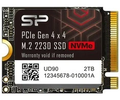 Silicon Power SSD | UD90 2230 | 1000 GB | Solid-state drive sąsaja PCIe Gen 4x4 | Skaitymo greitis 4900 MB/s | Rašymo greitis 3200 MB/s