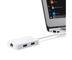 Edimax EU-4308 USB-C iki 3 prievadų USB 3.0 Gigabit Ethernet Hub