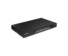 Šakotuvas EDIMAX 24 prievadų gigabito PoE tolimojo ryšio 10 GbE uplink komutatorius