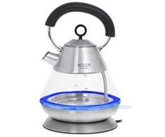 Adler Virdulys AD 1282 Electric 1850 W 1.5 L Glass/Nerūdijantis plienas 360° rotational base Inox