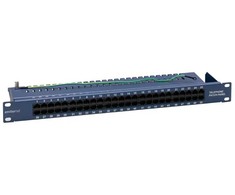 EMITERNET 19" telephone panel/ISDN 50XRJ45 (1U) mėlynas FN/TEL/FA850KT5084BK