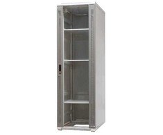 EMITERNET Free-standing frame cabinet EmiterNet Top, 42U, front door sheet metal/glass, 600x1000x1980mm (width/depth/height) EM/SH05D-6042